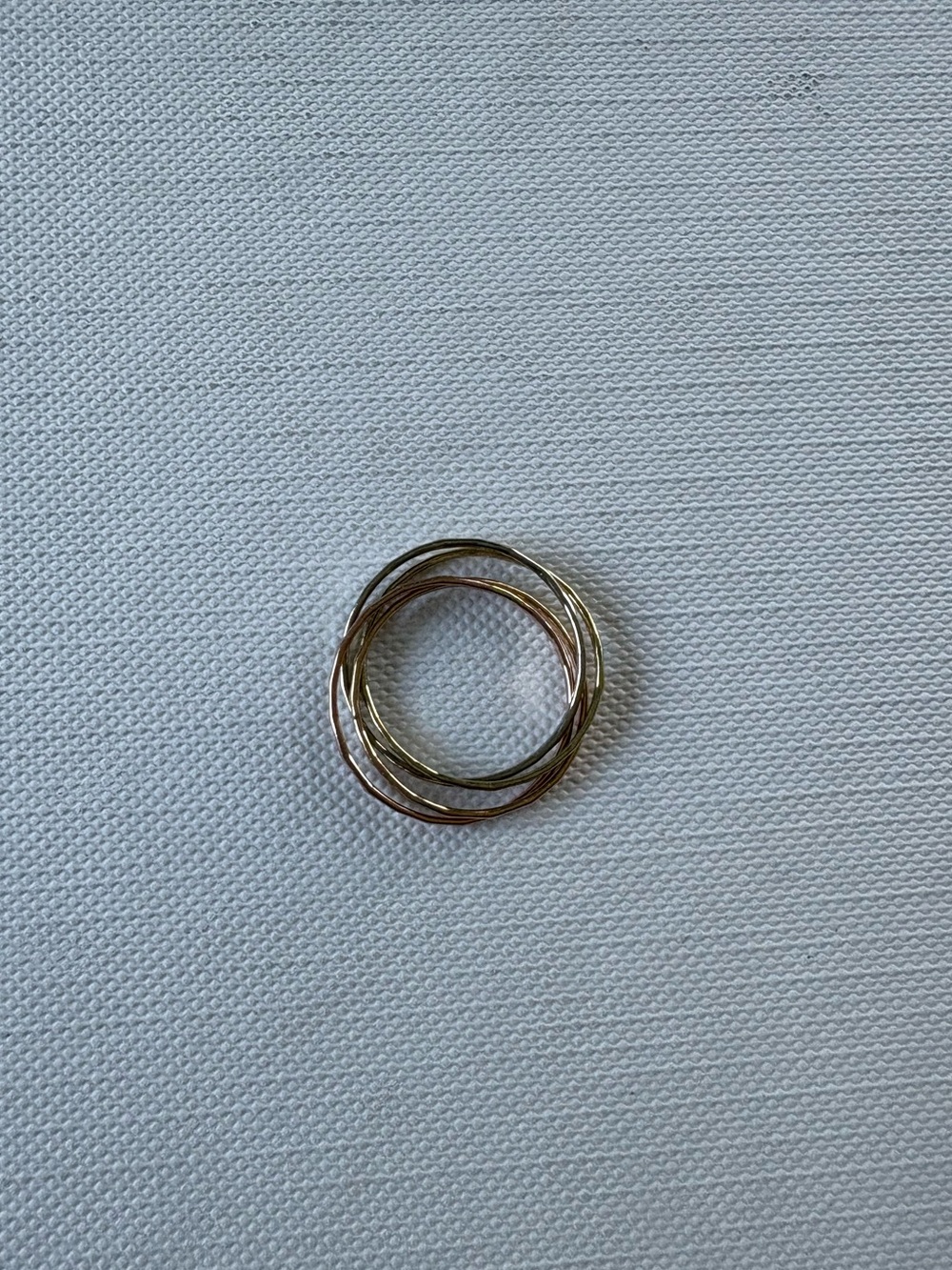 Melissa Joy Manning size 4 14k rolling interlocking ring - Picture 4 of 6